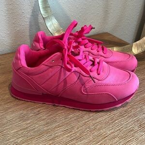 New French Connection Pink Sneakers